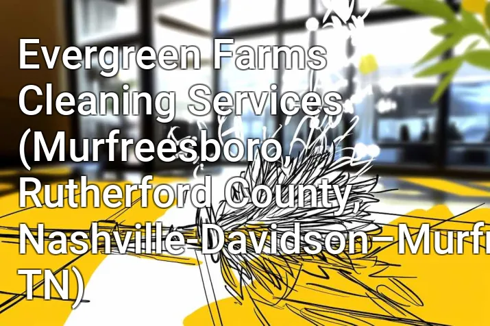 Evergreen Farms Cleaning Services (Murfreesboro, Rutherford County, Nashville-Davidson–Murfreesboro–Franklin, TN)