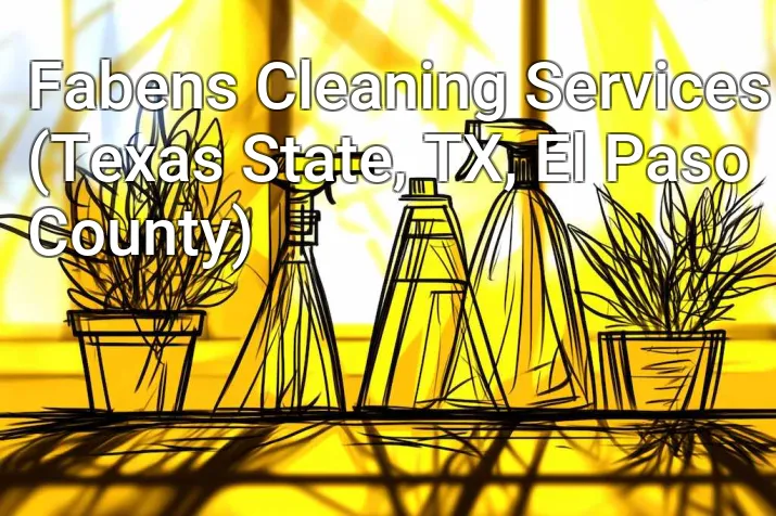 Fabens Cleaning Services (Texas State, TX, El Paso County)