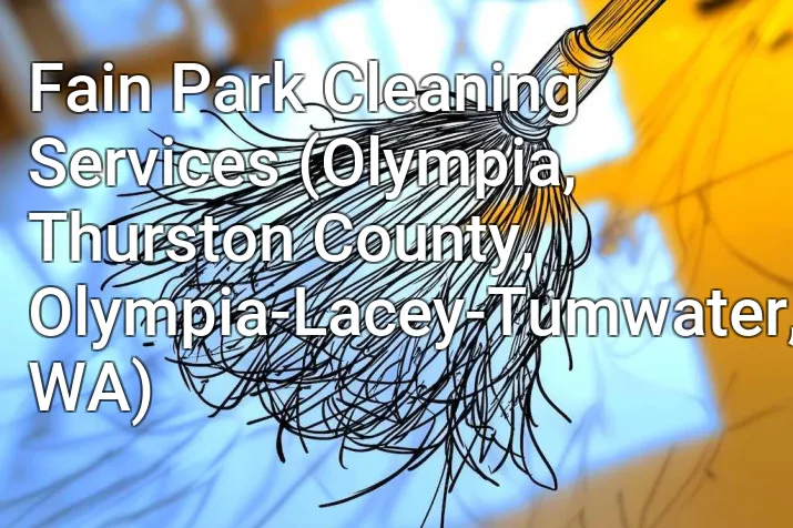 Fain Park Cleaning Services (Olympia, Thurston County, Olympia-Lacey-Tumwater, WA)