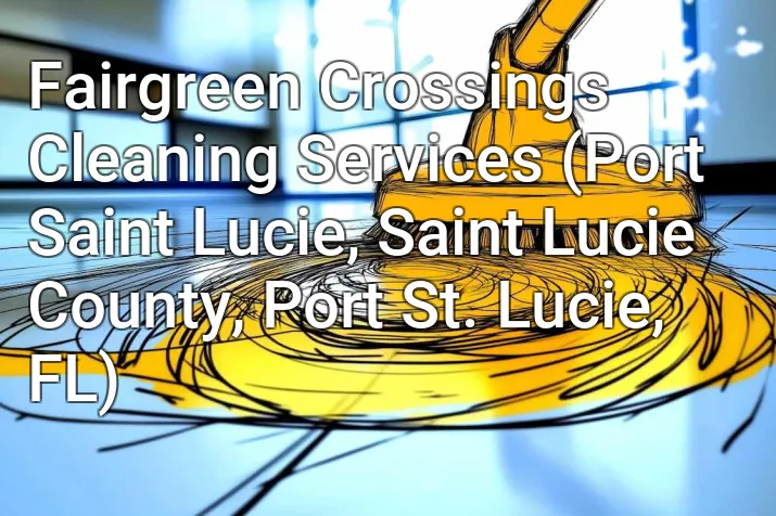Fairgreen Crossings Cleaning Services (Port Saint Lucie, Saint Lucie County, Port St. Lucie, FL)