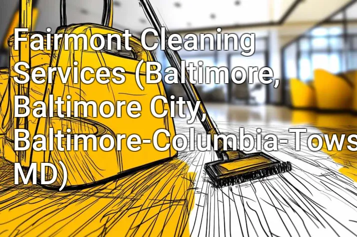 Fairmont Cleaning Services (Baltimore, Baltimore City, Baltimore-Columbia-Towson, MD)