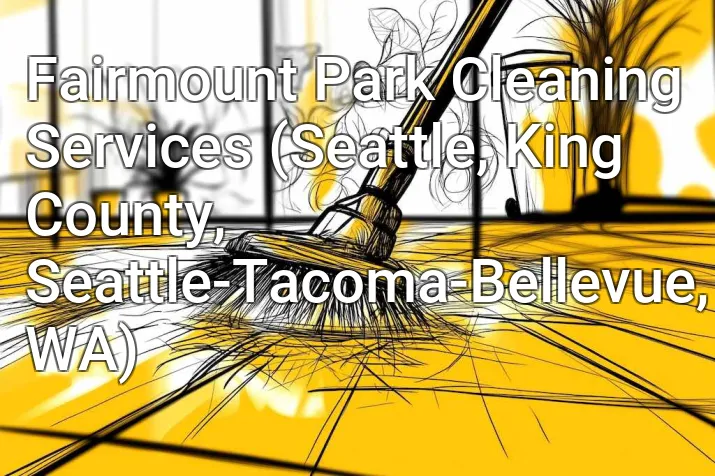 Fairmount Park Cleaning Services (Seattle, King County, Seattle-Tacoma-Bellevue, WA)
