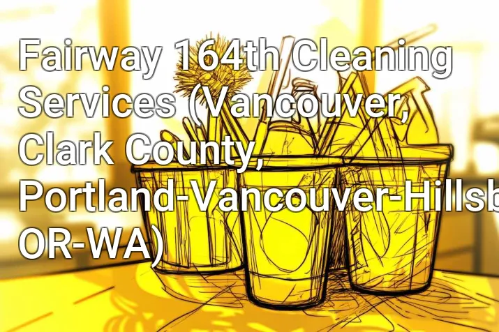 Fairway 164th Cleaning Services (Vancouver, Clark County, Portland-Vancouver-Hillsboro, OR-WA)