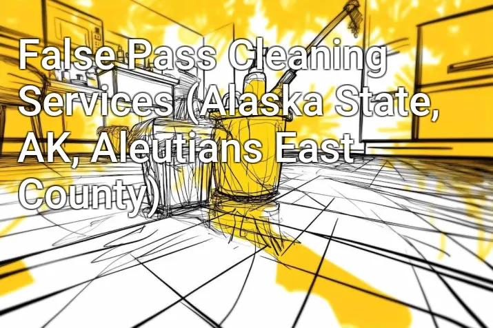False Pass Cleaning Services (Alaska State, AK, Aleutians East County)