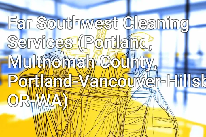 Far Southwest Cleaning Services (Portland, Multnomah County, Portland-Vancouver-Hillsboro, OR-WA)