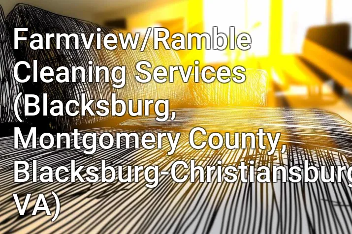 Farmview/Ramble Cleaning Services (Blacksburg, Montgomery County, Blacksburg-Christiansburg, VA)