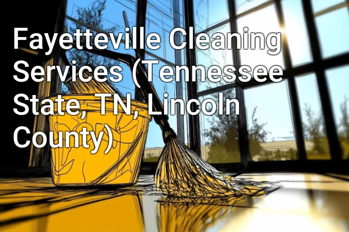 Fayetteville Cleaning Services (Tennessee State, TN, Lincoln County)