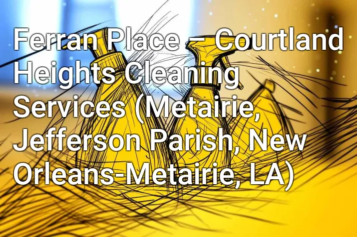 Ferran Place – Courtland Heights Cleaning Services (Metairie, Jefferson Parish, New Orleans-Metairie, LA)
