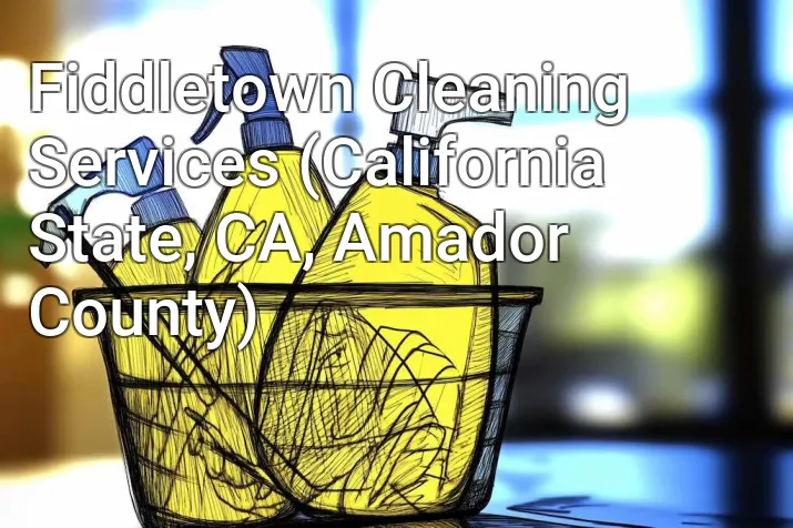 Fiddletown Cleaning Services (California State, CA, Amador County)