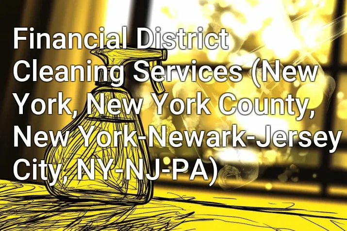 Financial District Cleaning Services (New York, New York County, New York-Newark-Jersey City, NY-NJ-PA)
