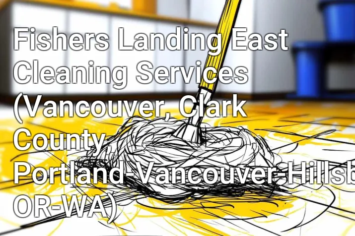 Fishers Landing East Cleaning Services (Vancouver, Clark County, Portland-Vancouver-Hillsboro, OR-WA)