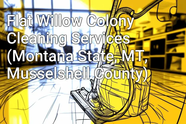 Flat Willow Colony Cleaning Services (Montana State, MT, Musselshell County)