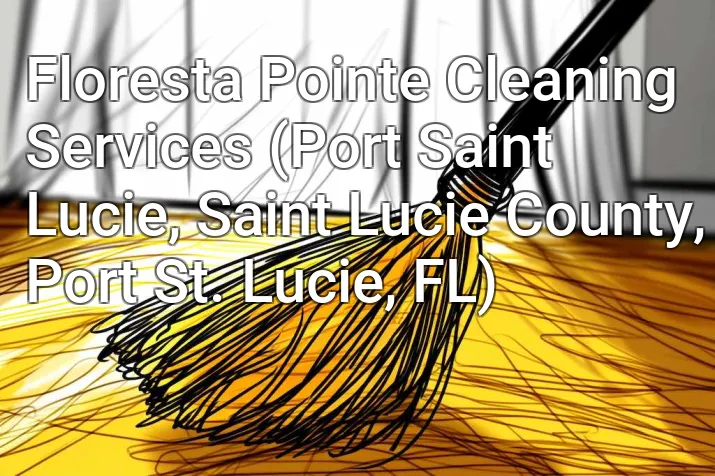 Floresta Pointe Cleaning Services (Port Saint Lucie, Saint Lucie County, Port St. Lucie, FL)