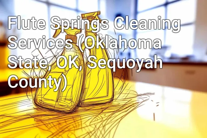 Flute Springs Cleaning Services (Oklahoma State, OK, Sequoyah County)