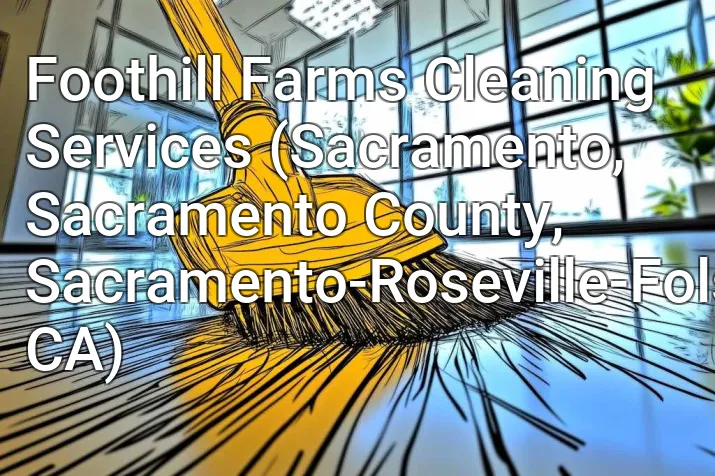 Foothill Farms Cleaning Services (Sacramento, Sacramento County, Sacramento-Roseville-Folsom, CA)