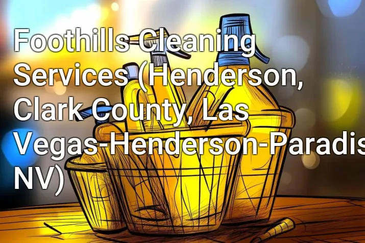Foothills Cleaning Services (Henderson, Clark County, Las Vegas-Henderson-Paradise, NV)