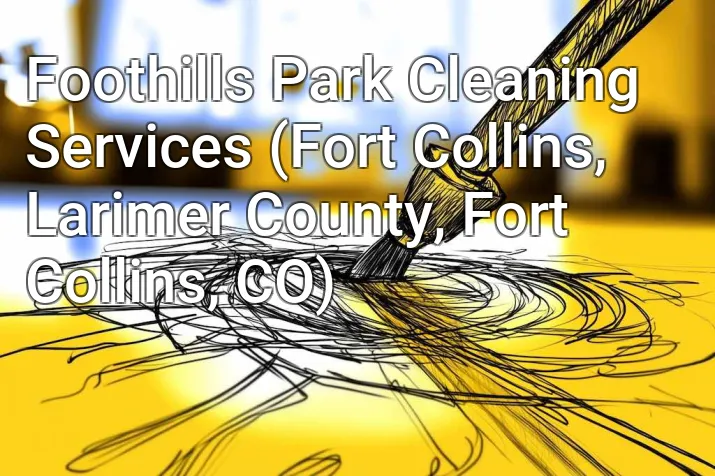 Foothills Park Cleaning Services (Fort Collins, Larimer County, Fort Collins, CO)