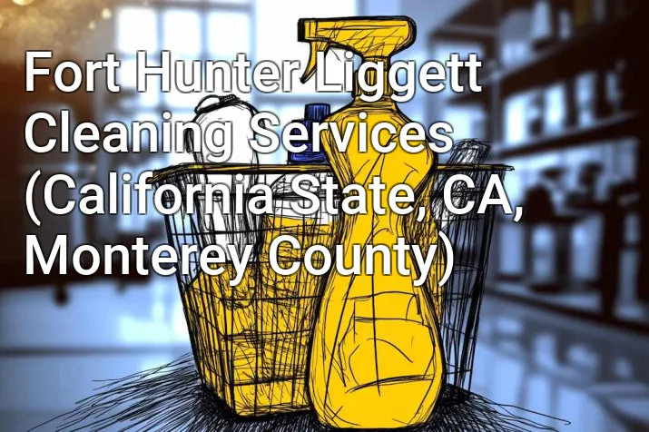 Fort Hunter Liggett Cleaning Services (California State, CA, Monterey County)