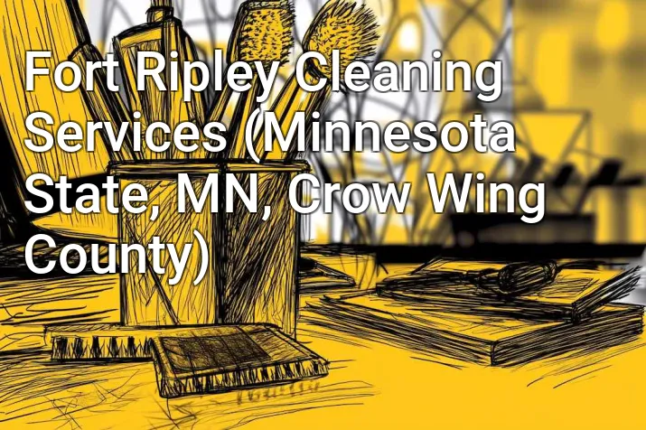 Fort Ripley Cleaning Services (Minnesota State, MN, Crow Wing County)