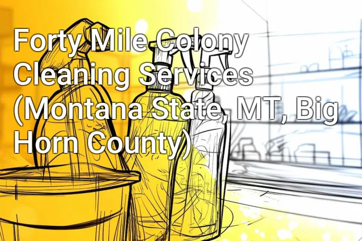 Forty Mile Colony Cleaning Services (Montana State, MT, Big Horn County)