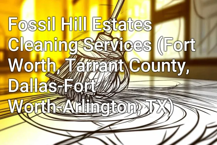 Fossil Hill Estates Cleaning Services (Fort Worth, Tarrant County, Dallas-Fort Worth-Arlington, TX)
