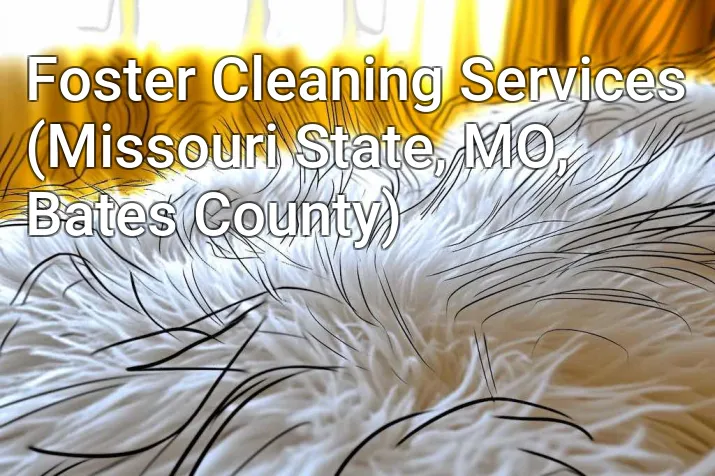 Foster Cleaning Services (Missouri State, MO, Bates County)