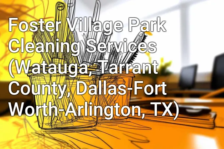 Foster Village Park Cleaning Services (Watauga, Tarrant County, Dallas-Fort Worth-Arlington, TX)