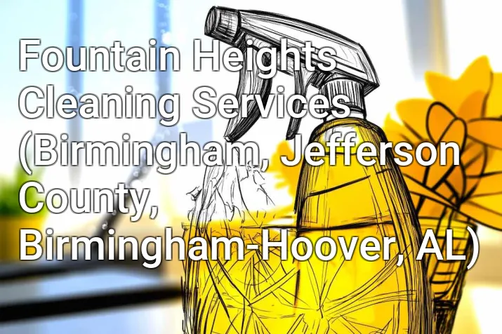 Fountain Heights Cleaning Services (Birmingham, Jefferson County, Birmingham-Hoover, AL)