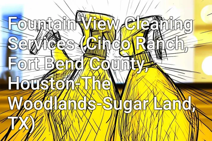 Fountain View Cleaning Services (Cinco Ranch, Fort Bend County, Houston-The Woodlands-Sugar Land, TX)