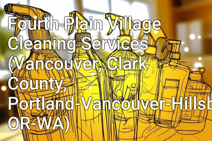 Fourth Plain Village Cleaning Services (Vancouver, Clark County, Portland-Vancouver-Hillsboro, OR-WA)