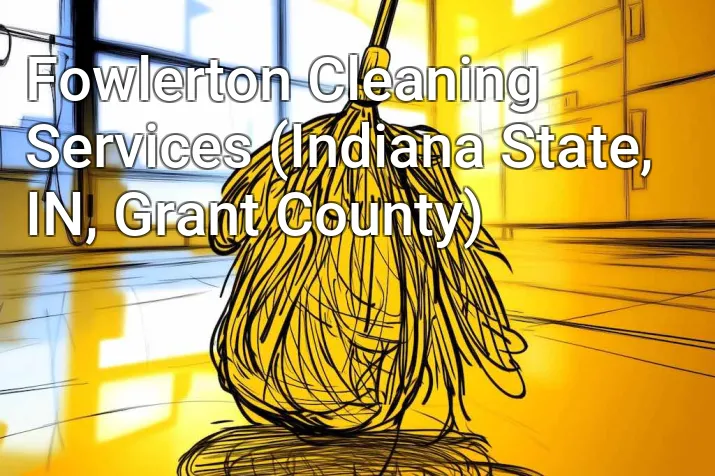 Fowlerton Cleaning Services (Indiana State, IN, Grant County)
