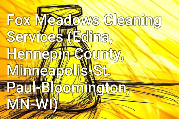 Fox Meadows Cleaning Services (Edina, Hennepin County, Minneapolis-St. Paul-Bloomington, MN-WI)