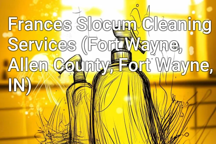Frances Slocum Cleaning Services (Fort Wayne, Allen County, Fort Wayne, IN)