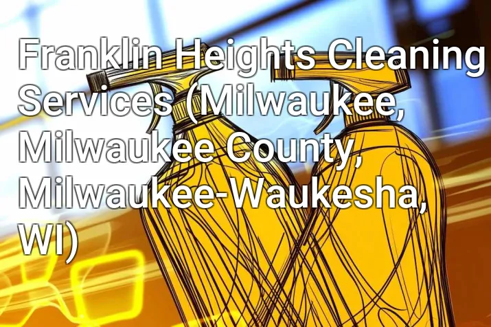 Franklin Heights Cleaning Services (Milwaukee, Milwaukee County, Milwaukee-Waukesha, WI)