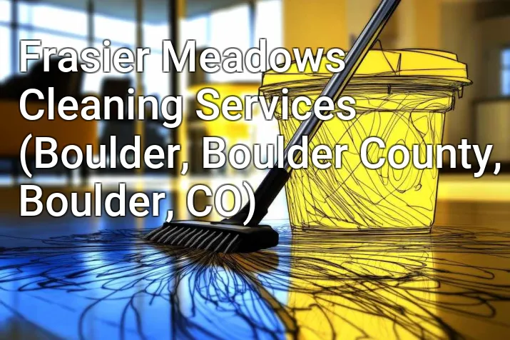 Frasier Meadows Cleaning Services (Boulder, Boulder County, Boulder, CO)