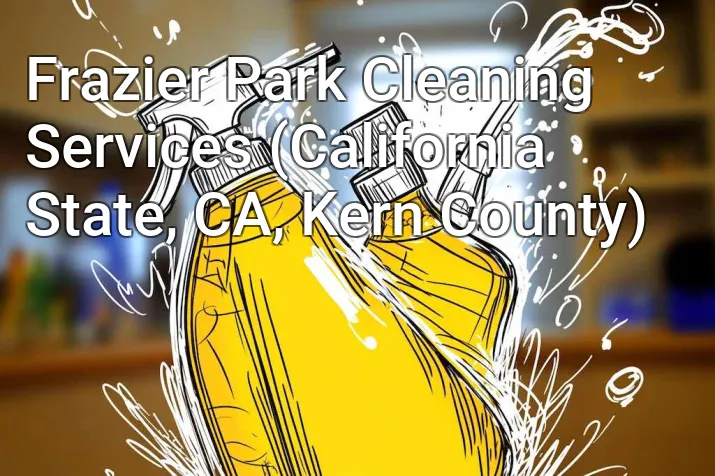 Frazier Park Cleaning Services (California State, CA, Kern County)
