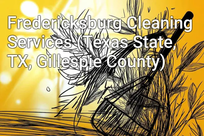 Fredericksburg Cleaning Services (Texas State, TX, Gillespie County)