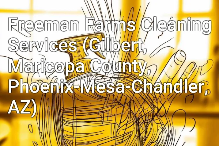Freeman Farms Cleaning Services (Gilbert, Maricopa County, Phoenix-Mesa-Chandler, AZ)