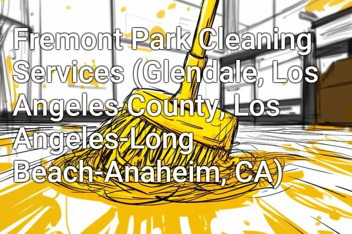 Fremont Park Cleaning Services (Glendale, Los Angeles County, Los Angeles-Long Beach-Anaheim, CA)