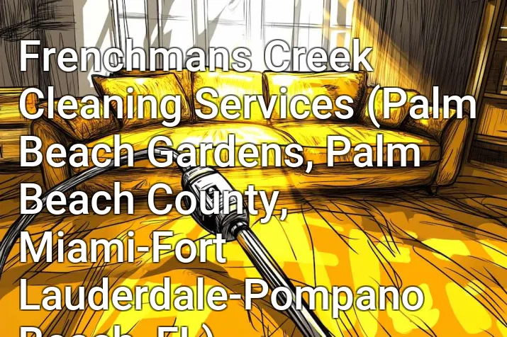 Frenchmans Creek Cleaning Services (Palm Beach Gardens, Palm Beach County, Miami-Fort Lauderdale-Pompano Beach, FL)