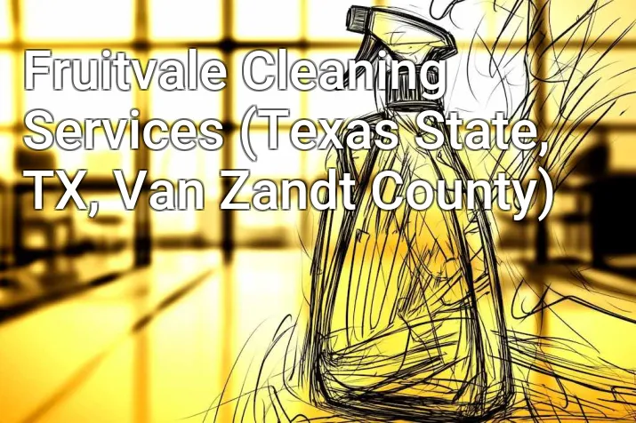 Fruitvale Cleaning Services (Texas State, TX, Van Zandt County)