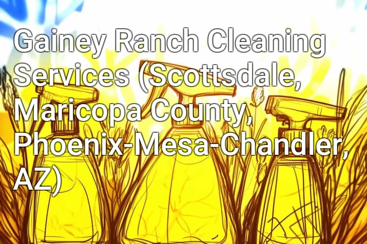 Gainey Ranch Cleaning Services (Scottsdale, Maricopa County, Phoenix-Mesa-Chandler, AZ)