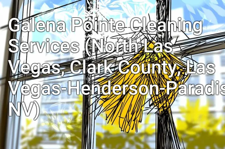 Galena Pointe Cleaning Services (North Las Vegas, Clark County, Las Vegas-Henderson-Paradise, NV)