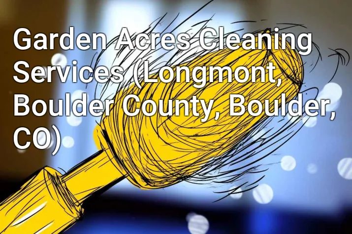 Garden Acres Cleaning Services (Longmont, Boulder County, Boulder, CO)