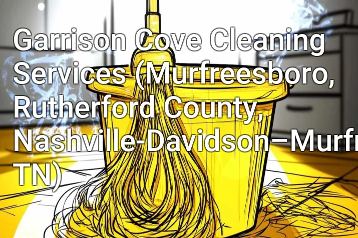 Garrison Cove Cleaning Services (Murfreesboro, Rutherford County, Nashville-Davidson–Murfreesboro–Franklin, TN)