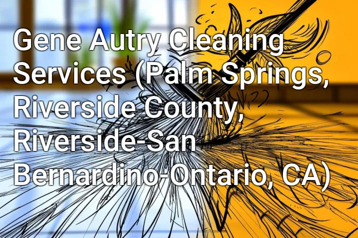 Gene Autry Cleaning Services (Palm Springs, Riverside County, Riverside-San Bernardino-Ontario, CA)