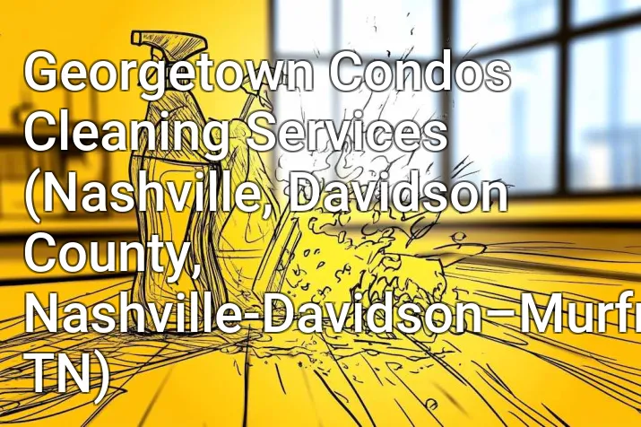 Georgetown Condos Cleaning Services (Nashville, Davidson County, Nashville-Davidson–Murfreesboro–Franklin, TN)