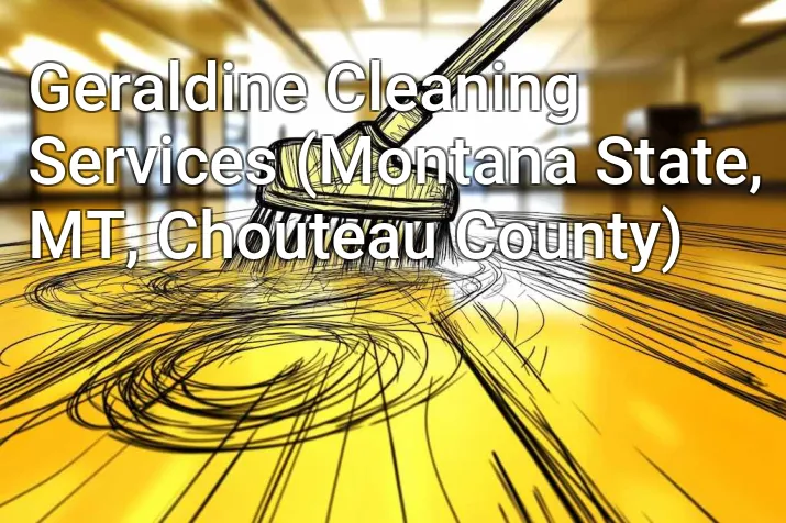 Geraldine Cleaning Services (Montana State, MT, Chouteau County)