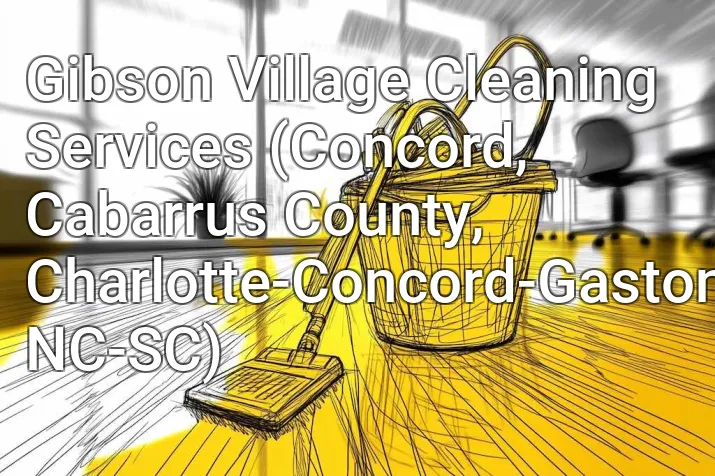 Gibson Village Cleaning Services (Concord, Cabarrus County, Charlotte-Concord-Gastonia, NC-SC)