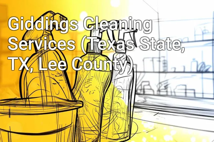Giddings Cleaning Services (Texas State, TX, Lee County)
